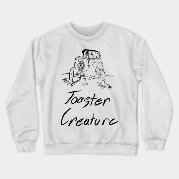 Toaster Creature Crewneck Sweatshirt by thunderbolt1357